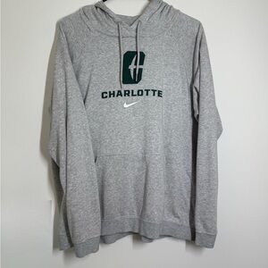 UNCC Nike Gray Athletic Sweater with Hood